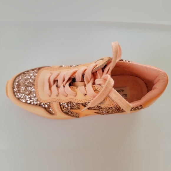 NWOT Vintage Havana Ladies Splendid Glitter Lace Up Leather Sneakers - Picture 11 of 11